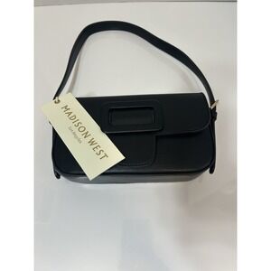 Madison West Authentic Women Black Purse| Clutch  Fashion Bag  Party Purse NWT